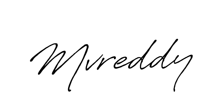 Use a signature maker to create a handwritten signature online. With this signature software, you can design (Antro_Vectra_Bolder) your own signature for name Mvreddy. Mvreddy signature style 7 images and pictures png