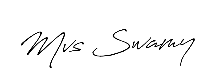 Design your own signature with our free online signature maker. With this signature software, you can create a handwritten (Antro_Vectra_Bolder) signature for name Mvs Swamy. Mvs Swamy signature style 7 images and pictures png