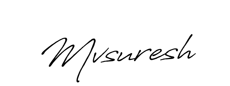 Make a beautiful signature design for name Mvsuresh. Use this online signature maker to create a handwritten signature for free. Mvsuresh signature style 7 images and pictures png
