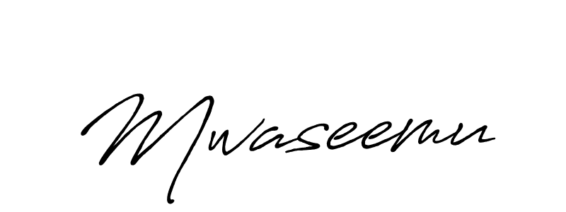 Make a beautiful signature design for name Mwaseemu. With this signature (Antro_Vectra_Bolder) style, you can create a handwritten signature for free. Mwaseemu signature style 7 images and pictures png