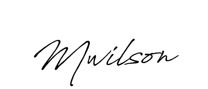 Mwilson stylish signature style. Best Handwritten Sign (Antro_Vectra_Bolder) for my name. Handwritten Signature Collection Ideas for my name Mwilson. Mwilson signature style 7 images and pictures png