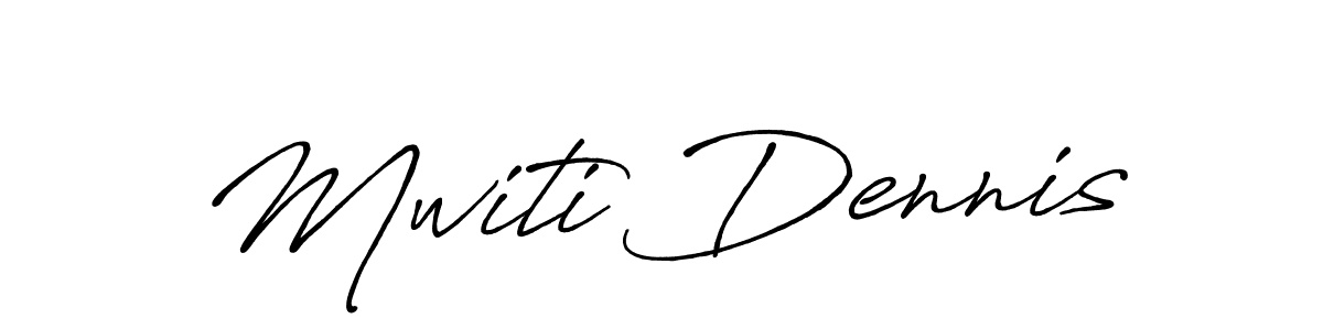 Design your own signature with our free online signature maker. With this signature software, you can create a handwritten (Antro_Vectra_Bolder) signature for name Mwiti Dennis. Mwiti Dennis signature style 7 images and pictures png