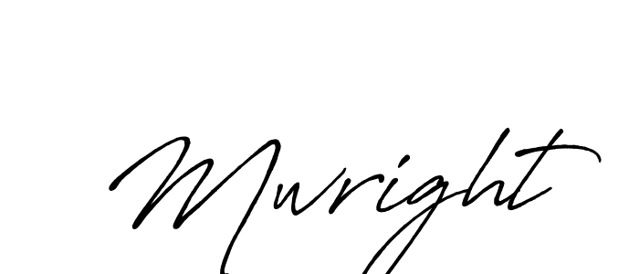 How to make Mwright name signature. Use Antro_Vectra_Bolder style for creating short signs online. This is the latest handwritten sign. Mwright signature style 7 images and pictures png
