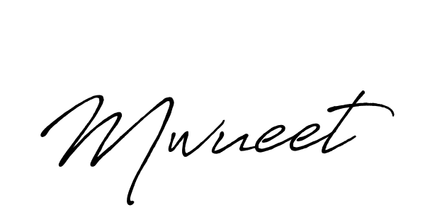 Use a signature maker to create a handwritten signature online. With this signature software, you can design (Antro_Vectra_Bolder) your own signature for name Mwueet. Mwueet signature style 7 images and pictures png