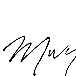 Also we have Mwy name is the best signature style. Create professional handwritten signature collection using Antro_Vectra_Bolder autograph style. Mwy signature style 7 images and pictures png