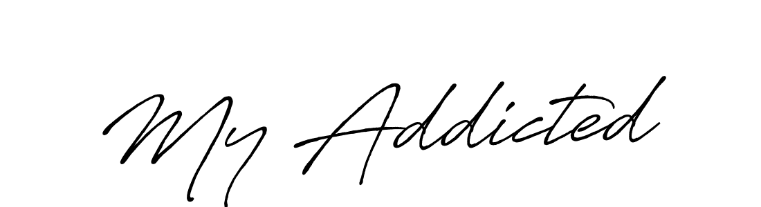 Here are the top 10 professional signature styles for the name My Addicted. These are the best autograph styles you can use for your name. My Addicted signature style 7 images and pictures png