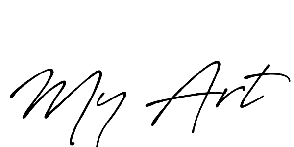 You should practise on your own different ways (Antro_Vectra_Bolder) to write your name (My Art) in signature. don't let someone else do it for you. My Art signature style 7 images and pictures png