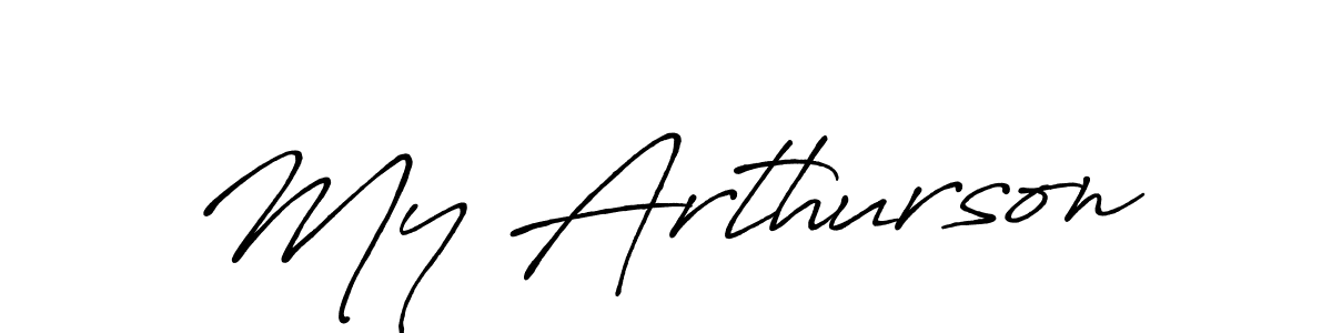 How to make My Arthurson name signature. Use Antro_Vectra_Bolder style for creating short signs online. This is the latest handwritten sign. My Arthurson signature style 7 images and pictures png