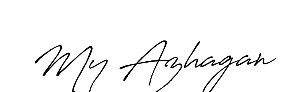 My Azhagan stylish signature style. Best Handwritten Sign (Antro_Vectra_Bolder) for my name. Handwritten Signature Collection Ideas for my name My Azhagan. My Azhagan signature style 7 images and pictures png