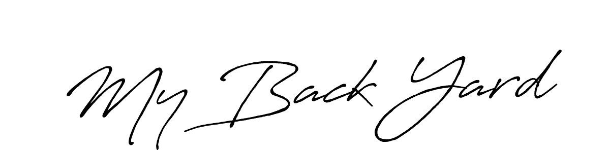 Here are the top 10 professional signature styles for the name My Back Yard. These are the best autograph styles you can use for your name. My Back Yard signature style 7 images and pictures png