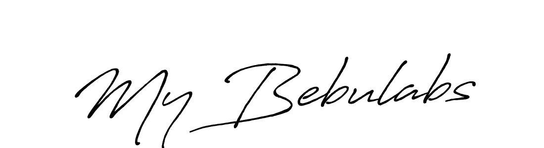 My Bebulabs stylish signature style. Best Handwritten Sign (Antro_Vectra_Bolder) for my name. Handwritten Signature Collection Ideas for my name My Bebulabs. My Bebulabs signature style 7 images and pictures png