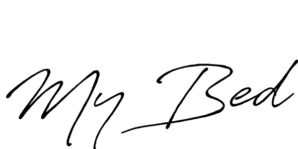 Make a beautiful signature design for name My Bed. Use this online signature maker to create a handwritten signature for free. My Bed signature style 7 images and pictures png