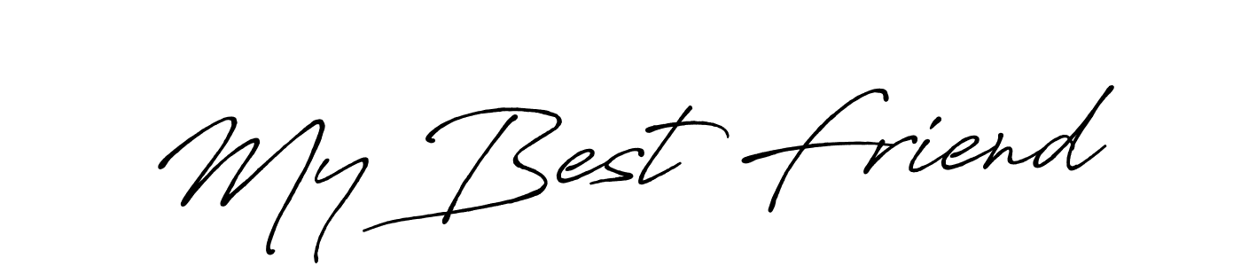 It looks lik you need a new signature style for name My Best Friend. Design unique handwritten (Antro_Vectra_Bolder) signature with our free signature maker in just a few clicks. My Best Friend signature style 7 images and pictures png