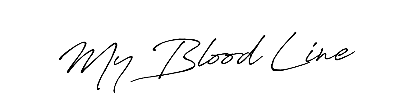 How to make My Blood Line name signature. Use Antro_Vectra_Bolder style for creating short signs online. This is the latest handwritten sign. My Blood Line signature style 7 images and pictures png