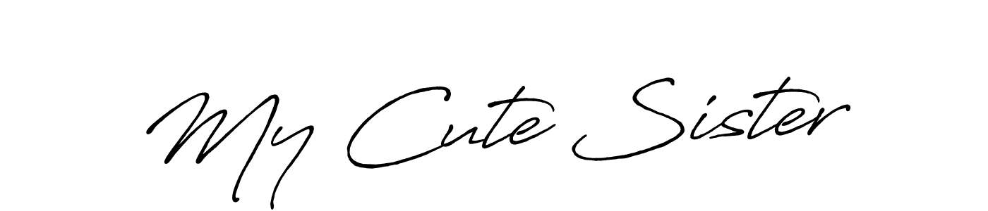 You can use this online signature creator to create a handwritten signature for the name My Cute Sister. This is the best online autograph maker. My Cute Sister signature style 7 images and pictures png