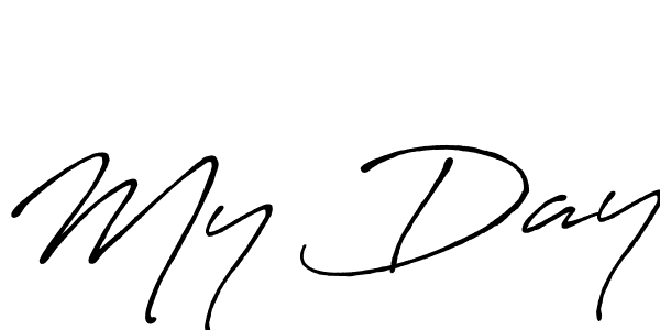 How to Draw My Day signature style? Antro_Vectra_Bolder is a latest design signature styles for name My Day. My Day signature style 7 images and pictures png