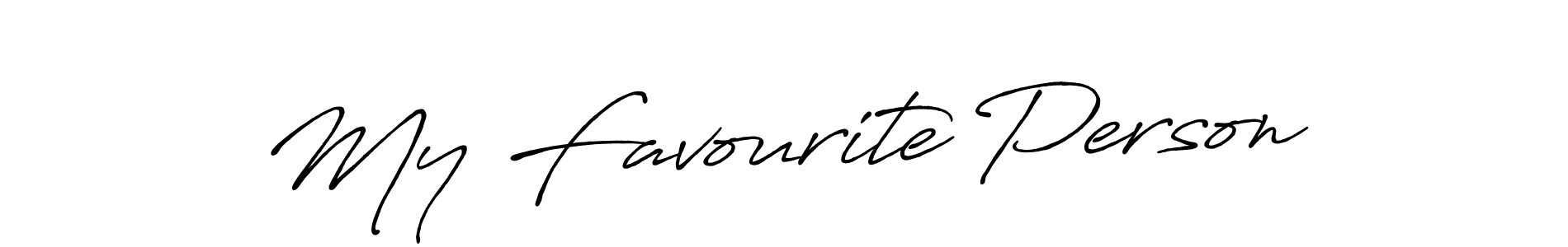 Use a signature maker to create a handwritten signature online. With this signature software, you can design (Antro_Vectra_Bolder) your own signature for name My Favourite Person. My Favourite Person signature style 7 images and pictures png