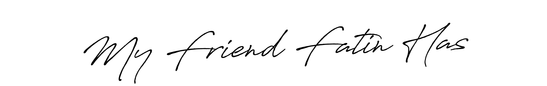 How to Draw My Friend Fatin Has signature style? Antro_Vectra_Bolder is a latest design signature styles for name My Friend Fatin Has. My Friend Fatin Has signature style 7 images and pictures png