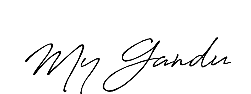 Once you've used our free online signature maker to create your best signature Antro_Vectra_Bolder style, it's time to enjoy all of the benefits that My Gandu name signing documents. My Gandu signature style 7 images and pictures png