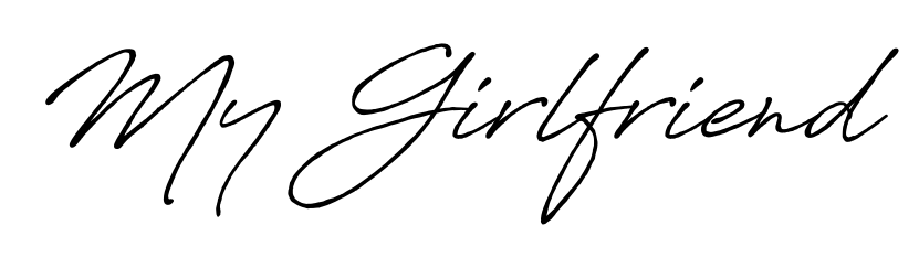 Get an exclusive digital autograph for My Girlfriend. The Antro_Vectra_Bolder typeface captures the charm of real penmanship on paper. My Girlfriend signature style 7 images and pictures png