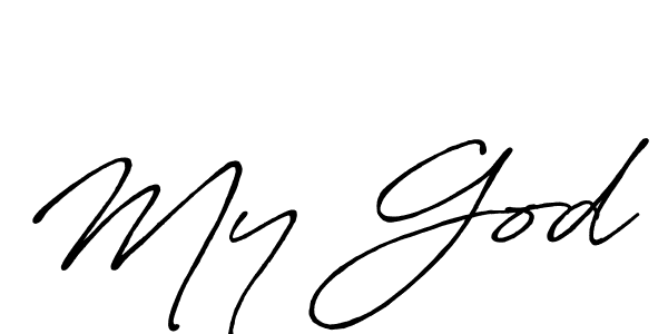 Check out images of Autograph of My God name. Actor My God Signature Style. Antro_Vectra_Bolder is a professional sign style online. My God signature style 7 images and pictures png