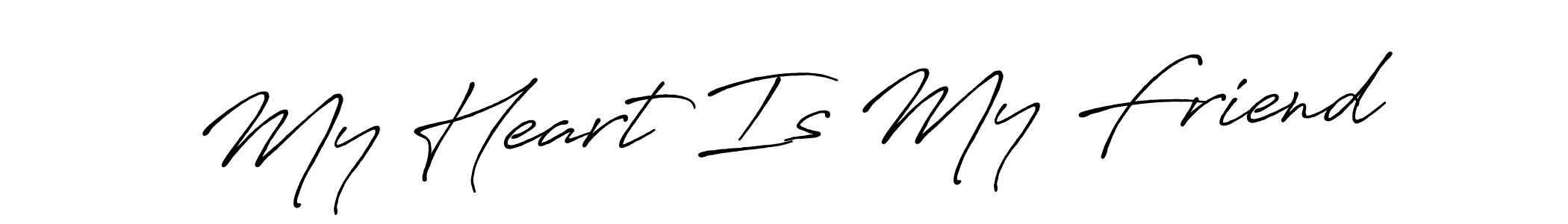 How to make My Heart Is My Friend signature? Antro_Vectra_Bolder is a professional autograph style. Create handwritten signature for My Heart Is My Friend name. My Heart Is My Friend signature style 7 images and pictures png