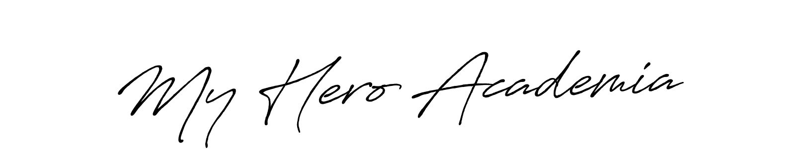 Similarly Antro_Vectra_Bolder is the best handwritten signature design. Signature creator online .You can use it as an online autograph creator for name My Hero Academia. My Hero Academia signature style 7 images and pictures png