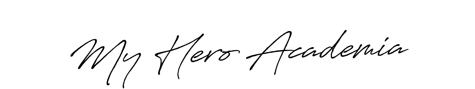 Also You can easily find your signature by using the search form. We will create My Hero Academia name handwritten signature images for you free of cost using Antro_Vectra_Bolder sign style. My Hero Academia signature style 7 images and pictures png