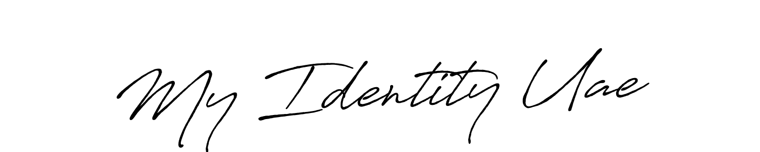 My Identity Uae stylish signature style. Best Handwritten Sign (Antro_Vectra_Bolder) for my name. Handwritten Signature Collection Ideas for my name My Identity Uae. My Identity Uae signature style 7 images and pictures png