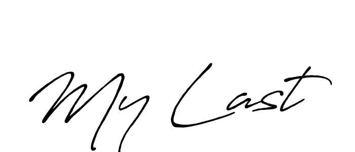 Use a signature maker to create a handwritten signature online. With this signature software, you can design (Antro_Vectra_Bolder) your own signature for name My Last. My Last signature style 7 images and pictures png