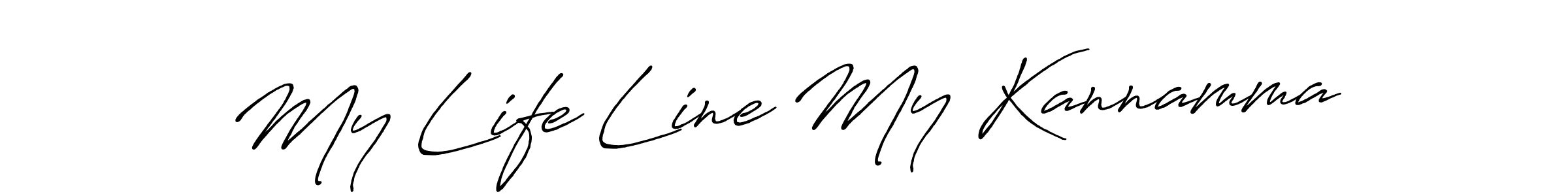 Use a signature maker to create a handwritten signature online. With this signature software, you can design (Antro_Vectra_Bolder) your own signature for name My Life Line My Kannamma. My Life Line My Kannamma signature style 7 images and pictures png