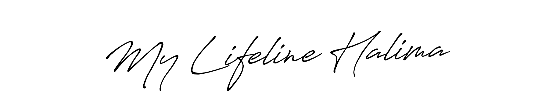 You should practise on your own different ways (Antro_Vectra_Bolder) to write your name (My Lifeline Halima) in signature. don't let someone else do it for you. My Lifeline Halima signature style 7 images and pictures png