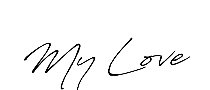 This is the best signature style for the My Love name. Also you like these signature font (Antro_Vectra_Bolder). Mix name signature. My Love signature style 7 images and pictures png