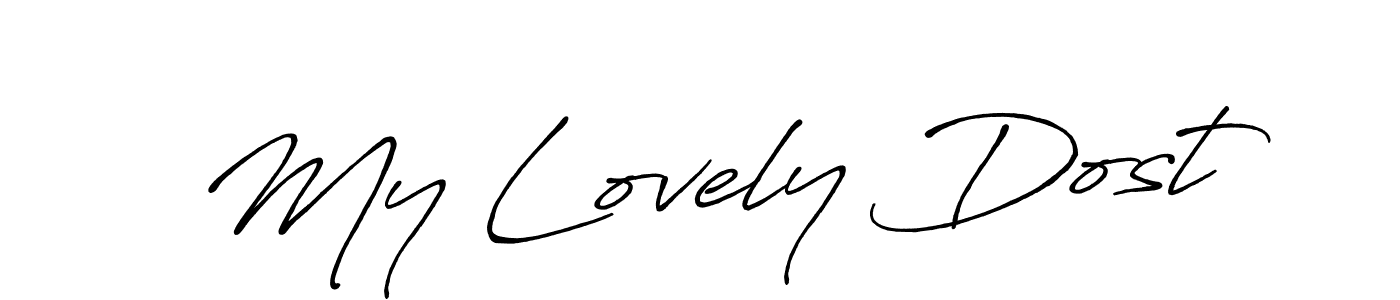 Best and Professional Signature Style for My Lovely Dost. Antro_Vectra_Bolder Best Signature Style Collection. My Lovely Dost signature style 7 images and pictures png