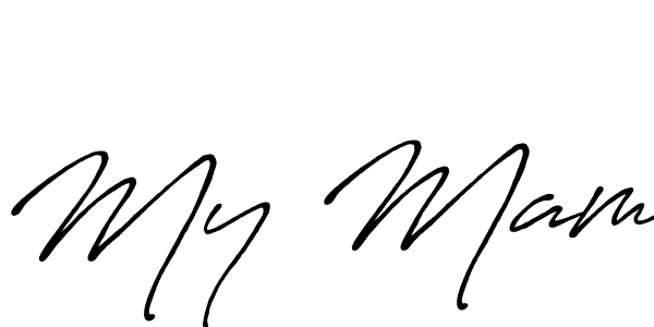 How to make My Mam signature? Antro_Vectra_Bolder is a professional autograph style. Create handwritten signature for My Mam name. My Mam signature style 7 images and pictures png