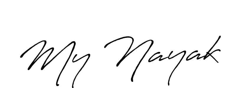 How to make My Nayak signature? Antro_Vectra_Bolder is a professional autograph style. Create handwritten signature for My Nayak name. My Nayak signature style 7 images and pictures png