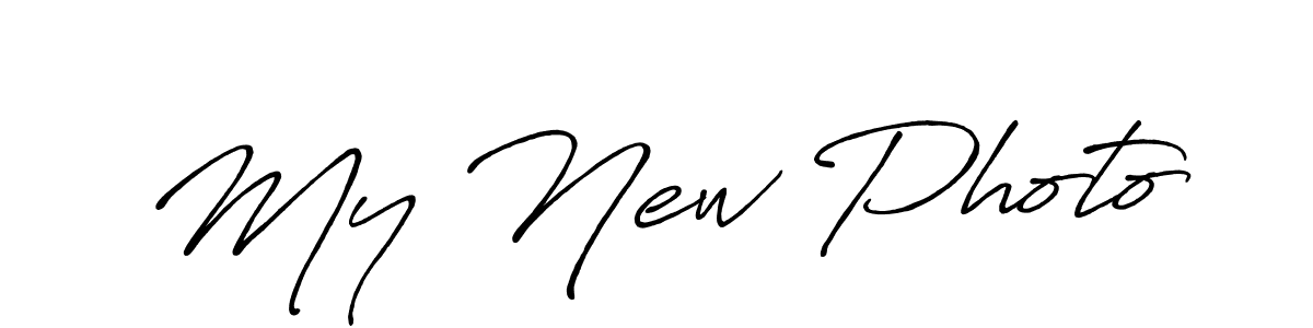 How to Draw My New Photo signature style? Antro_Vectra_Bolder is a latest design signature styles for name My New Photo. My New Photo signature style 7 images and pictures png