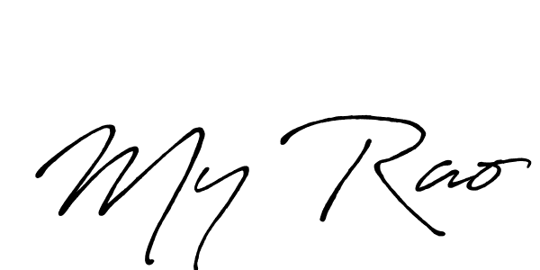 You should practise on your own different ways (Antro_Vectra_Bolder) to write your name (My Rao) in signature. don't let someone else do it for you. My Rao signature style 7 images and pictures png