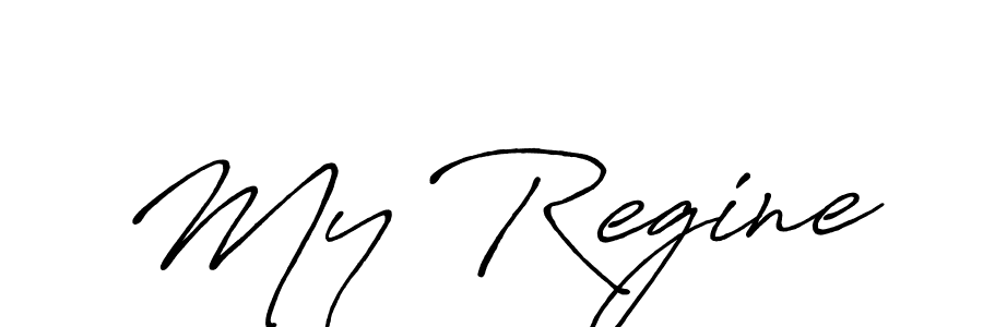 See photos of My Regine official signature by Spectra . Check more albums & portfolios. Read reviews & check more about Antro_Vectra_Bolder font. My Regine signature style 7 images and pictures png