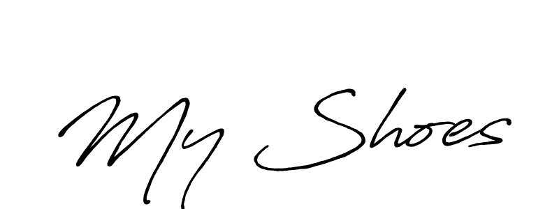 You should practise on your own different ways (Antro_Vectra_Bolder) to write your name (My Shoes) in signature. don't let someone else do it for you. My Shoes signature style 7 images and pictures png