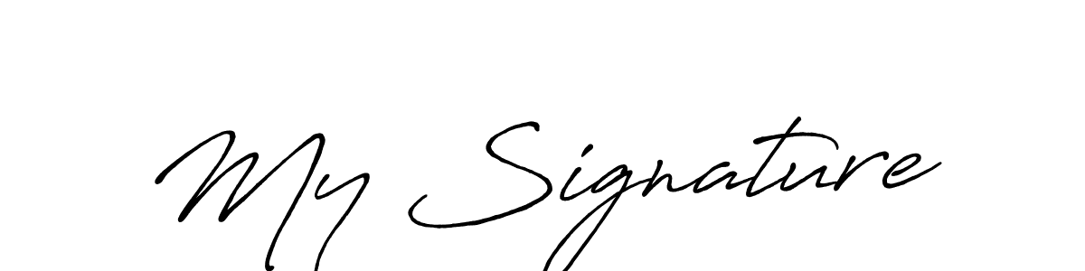 How to Draw My Signature signature style? Antro_Vectra_Bolder is a latest design signature styles for name My Signature. My Signature signature style 7 images and pictures png