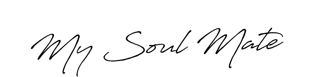 It looks lik you need a new signature style for name My Soul Mate. Design unique handwritten (Antro_Vectra_Bolder) signature with our free signature maker in just a few clicks. My Soul Mate signature style 7 images and pictures png