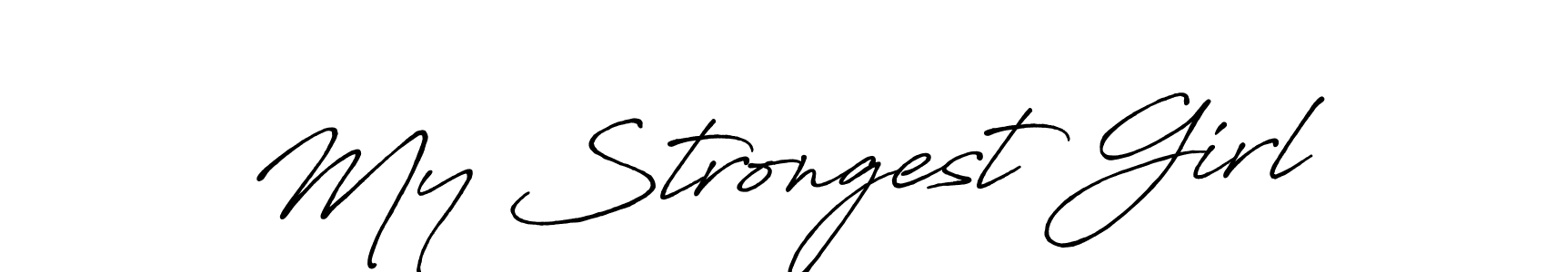 How to Draw My Strongest Girl signature style? Antro_Vectra_Bolder is a latest design signature styles for name My Strongest Girl. My Strongest Girl signature style 7 images and pictures png