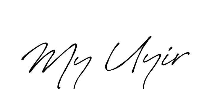Also we have My Uyir name is the best signature style. Create professional handwritten signature collection using Antro_Vectra_Bolder autograph style. My Uyir signature style 7 images and pictures png