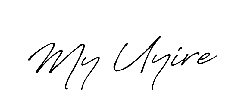 Similarly Antro_Vectra_Bolder is the best handwritten signature design. Signature creator online .You can use it as an online autograph creator for name My Uyire. My Uyire signature style 7 images and pictures png