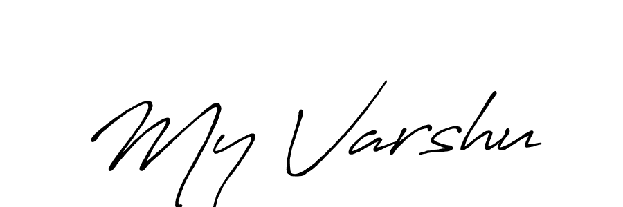 Create a beautiful signature design for name My Varshu. With this signature (Antro_Vectra_Bolder) fonts, you can make a handwritten signature for free. My Varshu signature style 7 images and pictures png