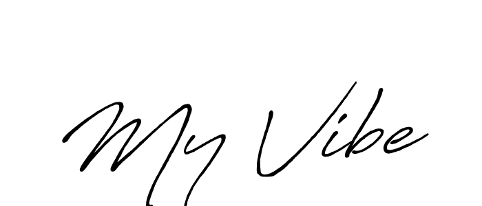 You should practise on your own different ways (Antro_Vectra_Bolder) to write your name (My Vibe) in signature. don't let someone else do it for you. My Vibe signature style 7 images and pictures png