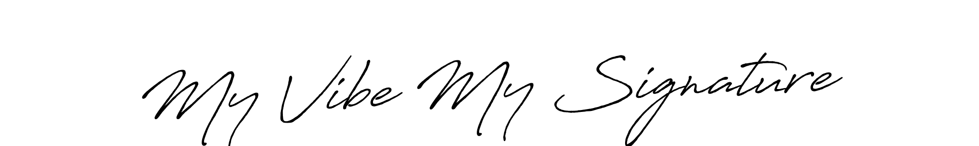 This is the best signature style for the My Vibe My Signature name. Also you like these signature font (Antro_Vectra_Bolder). Mix name signature. My Vibe My Signature signature style 7 images and pictures png