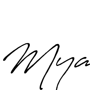 Also You can easily find your signature by using the search form. We will create Mya name handwritten signature images for you free of cost using Antro_Vectra_Bolder sign style. Mya signature style 7 images and pictures png