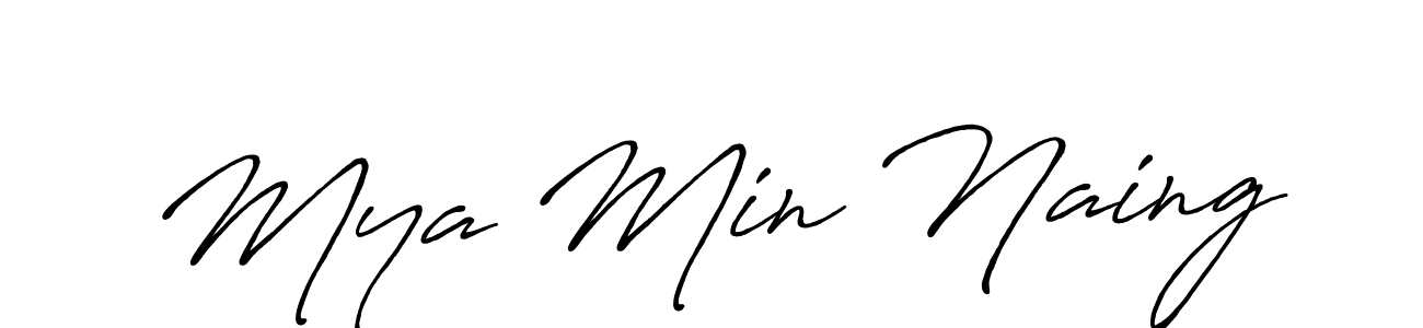 Make a short Mya Min Naing signature style. Manage your documents anywhere anytime using Antro_Vectra_Bolder. Create and add eSignatures, submit forms, share and send files easily. Mya Min Naing signature style 7 images and pictures png